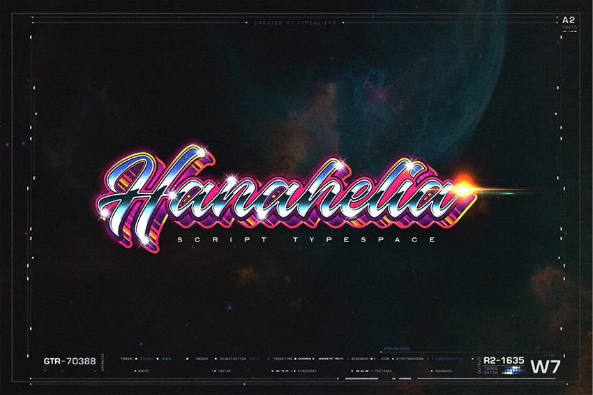 Hanahelia 80s Retro Font